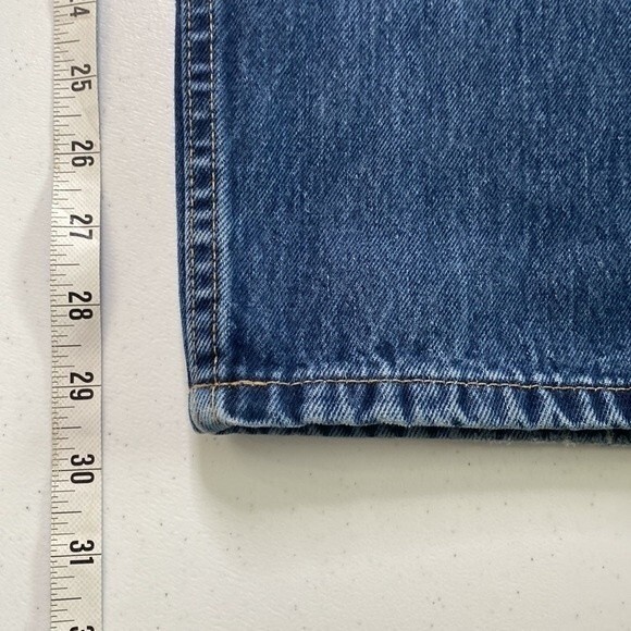 Nautica Classic High Rise Straight Leg Jeans 100% Cotton Rigid Med. Wash Work - Picture 12 of 16